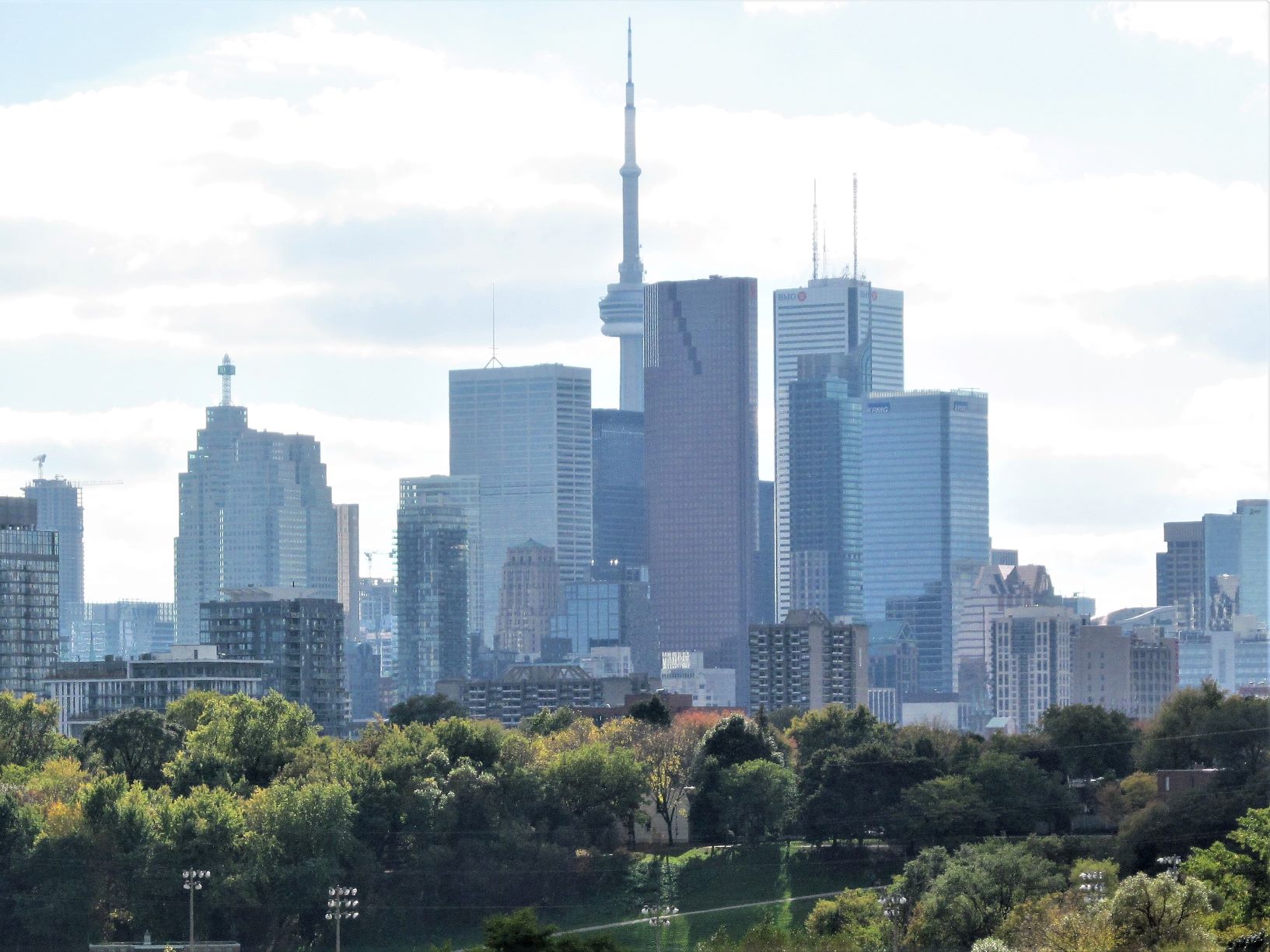 View of downtown Toronto from Riverdale